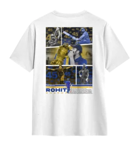"ROHIT SHARMA" T-SHIRT WHITE