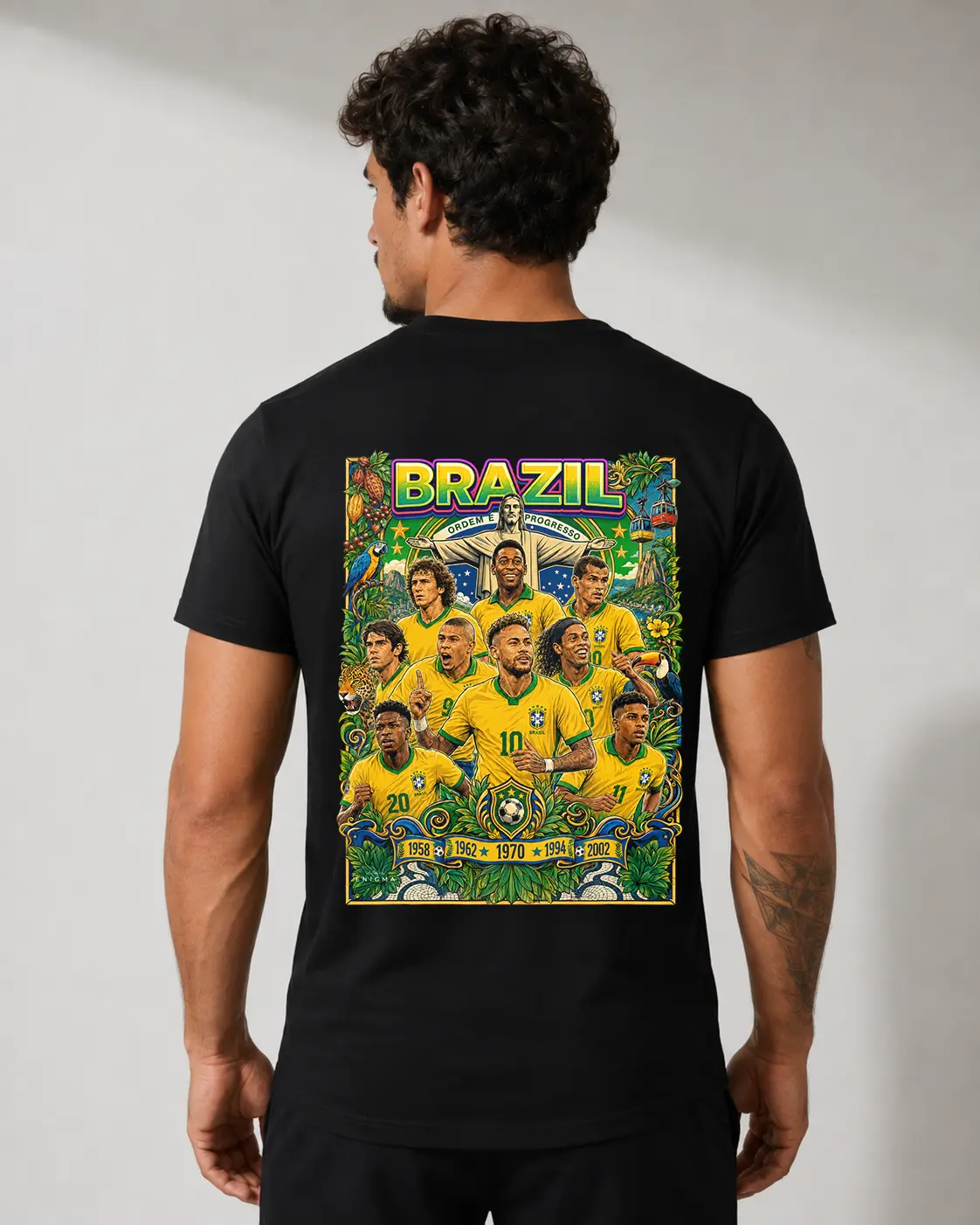 "BRAZIL" WORLD CUP EDITION T-SHIRT BLACK