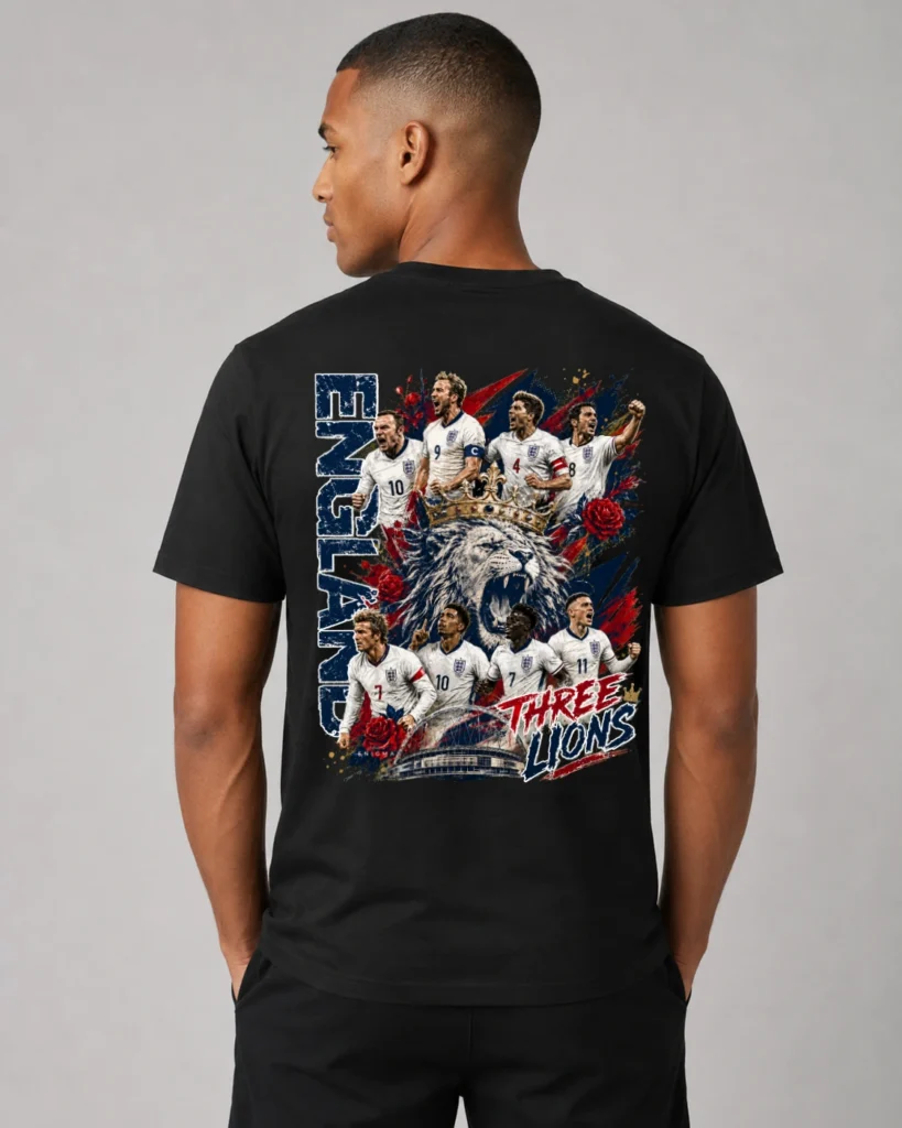 "ENGLAND" WORLD CUP EDITION T-SHIRT BLACK